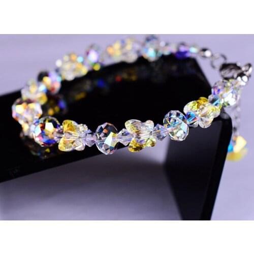 Geometric Polygon Beads Butterfly Crystal Bracelet Tennis Bracelet Feminine Accessories