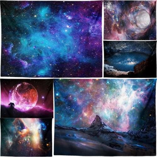 Starry Sky Space Trippy Tapestry Wall Hanging Large Psychedelic Star Tapestries Painting for Bedroom Wall Cloth Carpet 200*150cm