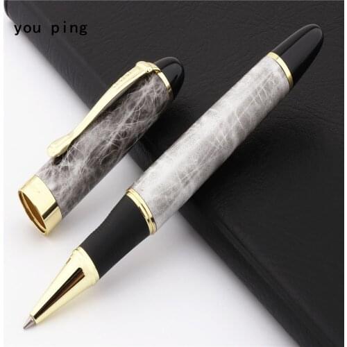 JINHAO X450 Luxury Gray white Color Business office Nib Medium Rollerball Pen New Stationery Office school supplies
