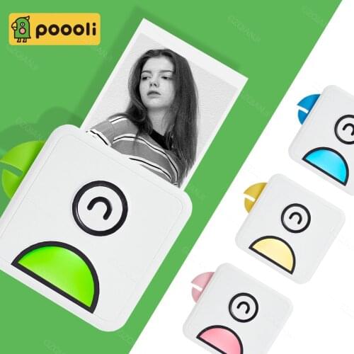 Poooli L1 Photo Printer Pocket Thermal Label Printer Portable BT Wireless Receipt Label Sticker Maker for Android iOS Smartphone