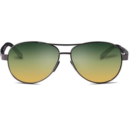 Classic Sunglasses Men Women Alloy Polarized Sunglasses Driving Fashion Male Sunglasses Driving Eyewear With Case 7515-5Y