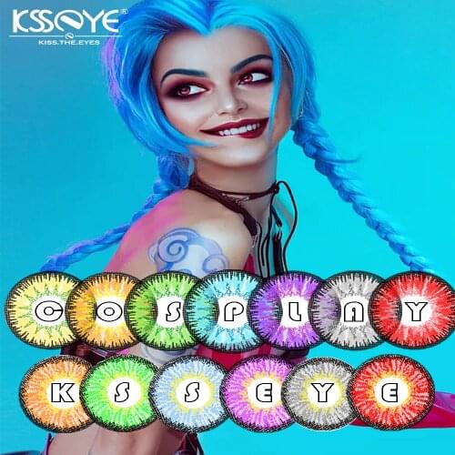 KSSEYE 1Pair VG Color contact lens 100% Cover Deep eyes color beauty pupil