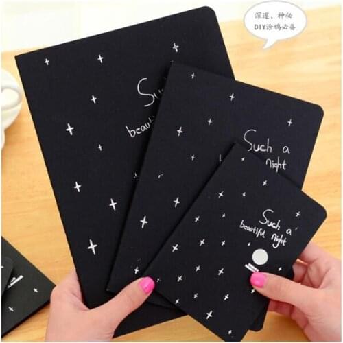 Hot Sketchbook Diary drawing Painting graffiti black paper Sketch book notebook School Supplies. buy 5 pcs send 1pc index flag