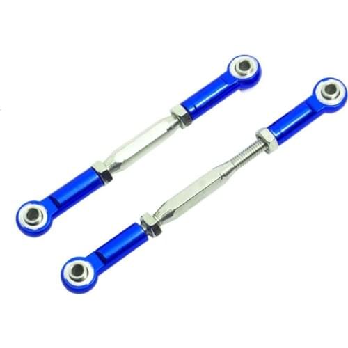 2Pcs Metal Adjustable Steering Linkage Servo Link Pull Rod for Traxxas Slash 4X4 5807 HQ727 1/10 RC Car Upgraded Parts