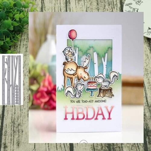 Metal Cutting dies Tree trunk Die Cut Scrapbooking Paper Craft Handmade Card Punch Art Cutter Decorative Stencil