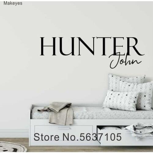 Makeyes Custom Name Wall Decor Home Children Rooms Wall Sticker Vinyl Art Kids Name Personalized Wallpaper Home Decoration Q061