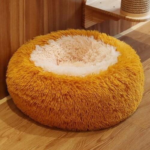 New Plush Cat Bed Nest All Seasons Comfortable Soft Cats Dogs Nest Warm Pet Mat In Winter