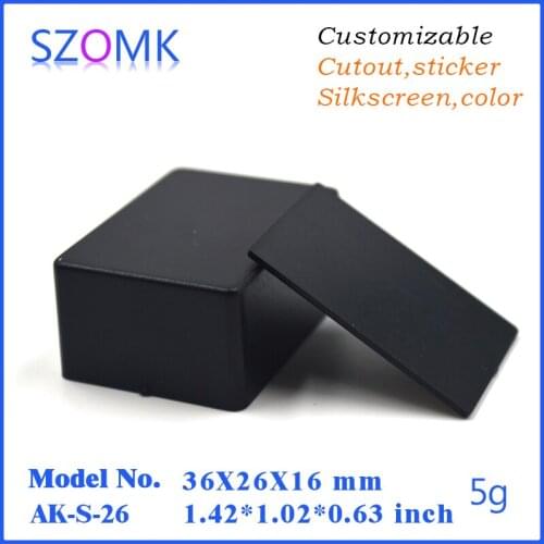 Diy plastic panel enclosure electronics box plastic case (50pcs) 36*26*16mm szomk plastic instrument enclosure small plastic box