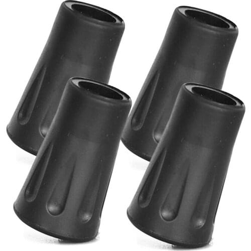 Portable Outdoor Trekking Pole Protector Plastic 4Pcs Hiking Walking Stick Non-Slip Cover 12mm Diameter