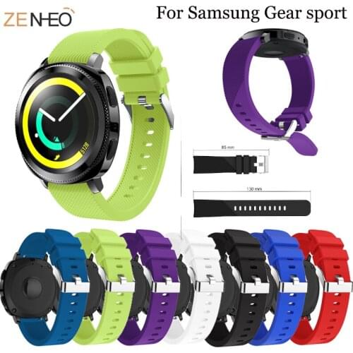 20mm Watch Band for Samsung Galaxy Watch 42mm/Gear Sport/Gear S2 /Vivoactive 3 Music/Forerunner 645 Silicone Strap