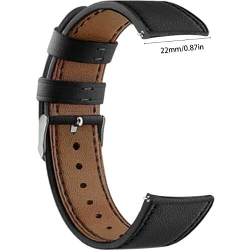 28EA 22mm Width Replacement Band - Leather Smart Watch Wrist Band Strap Wristband for OnePlus Watch