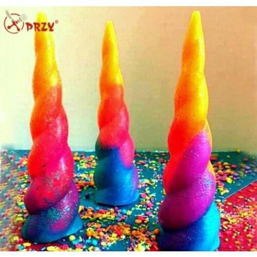 Silicone Mold Unicorn Horn soap mold 3D Food Grade Silicone mold for soap