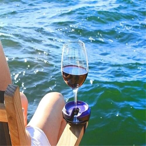Outdoor Wine Glass Holder Accessories Champagne Picnic For Boat Bathtubs Chair Armrest Multi-Purpose Portable Wine Glass Holder