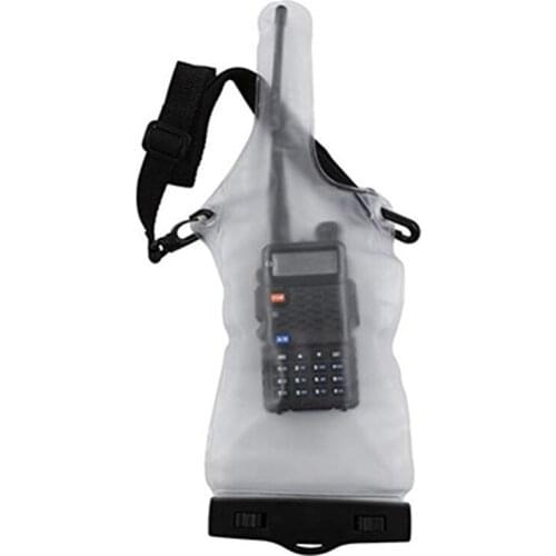 Universal Transparent Waterproof Pouch Bag Case for Motorola Kenwood Midland Radio Walkie Talkie PX