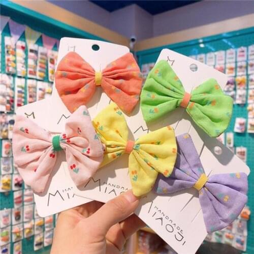 Cute Hair Pins Baby Girls Hair Clips Bow Hair Grips Butterfly Barrettes Kids Hair Wear Party Show Hair Styling Tools Bb Clips
