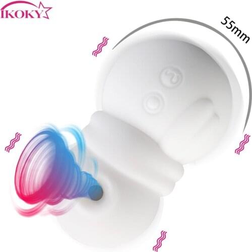 Female Masturbation Clitoris Nipple Sucking Snowman Clit Sucker Vibrator G-spot Stimulation 10 Modes Tongue Vibrating