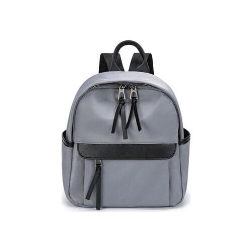 Women fashion novelty oxford high quality black grey bacpack lady daily comutting casual travel shoulder bag