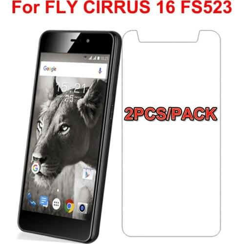 2PCS For Fly Cirrus 16 Fs523 Tempered Glass Screen Protector Ultra-thin 2.5 9H Safety Protective Front Film on Cirrus16 Fs 523