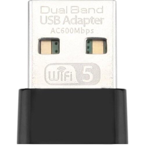 600Mbps USB Wireless 2.4G&5G Wifi Adapter High speed Network Card RTL8811 Dual Band 802.11 AC Antenna For Laptop Desktop