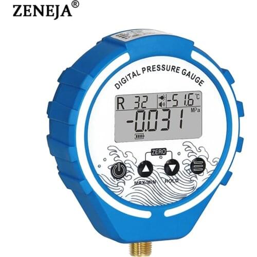 Pressure Gauge Refrigeration Digital Manifold Tester Vacuum Pressure Meter HVAC Temperature Tester Freon Pressure