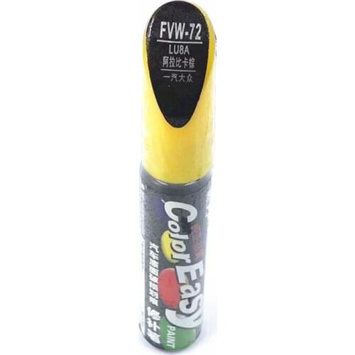 COLOR EASY Car scratch repair pen, auto painting pen FVW-72 for polo golf 6,7 touran passat tiguan CC ,car painting pen