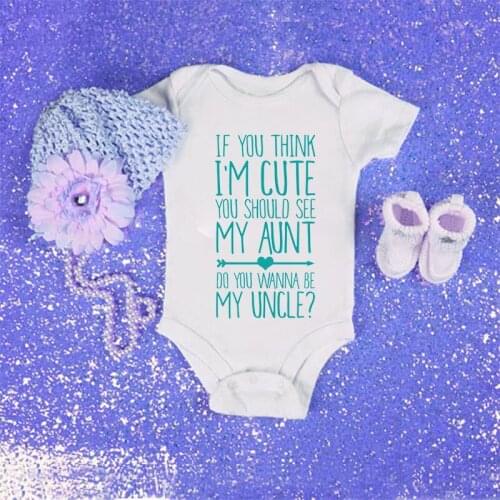 DERMSPE 2019 Summer White Newborn Infant Baby Boys Girls Cotton Short Sleeve Letter Drool Is Cool Romper Jumpsuit Baby Clothes