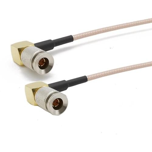 DIN 1.0/2.3 Male Right Angle to DIN 1.0/2.3 Male Right Angle 75 Ohm RG179 Vedio SDI Cable for HD SDI 3G SDI Vedio Record 10-80CM