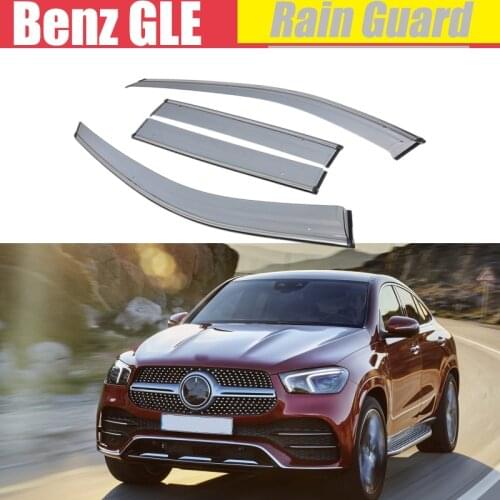 For Benz GLE W166 W167 Coupe /Rain Guard/Guard Smoke Window Rain Window Wind Visor 4Pcs/1 Set 2015-2019