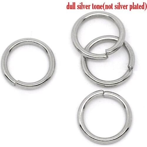 DoreenBeads Retail Stainless Steel Open Jump Rings 10mm Dia.Findings,sold per pack of 200