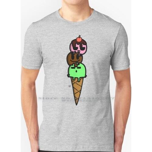 Ice Cream Buddies! T Shirt 100% Pure Cotton Ice Cream Sweets Desserts Ice Cream Cone Foods Cute Ice Cream Ice Cream Pals Ice