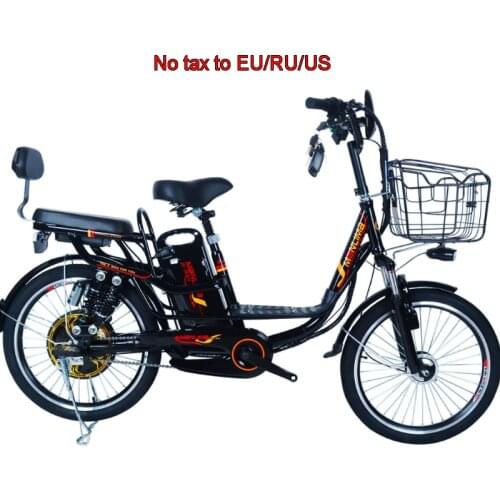 20 and 22 inch electric bike carbon steel adult e bike 350w 48v motor 10/15/20ah electric bicycle power ebike city e-bike