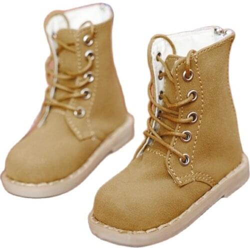 BJD doll shoes are suitable for 1-3 1-4 uncle size strappy short boots cowboy yellow doll accessories