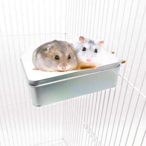 Summer Pet Hamster Sent At Randoment Entertainment Educational Toys Squirrel Cooling Bed Nest Ice Box Cool Room Cage Accessory