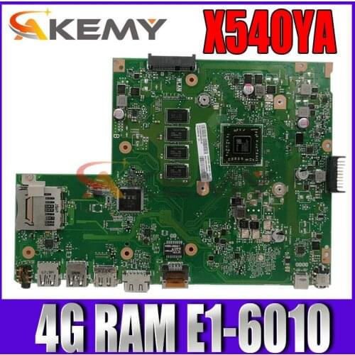 X540YA MAIN_BD._4G/E1-6010/AS Motherboard For ASUS GM X540YA Laotop Mainboard X540Y X540YA D540Y R540Y Motherboard