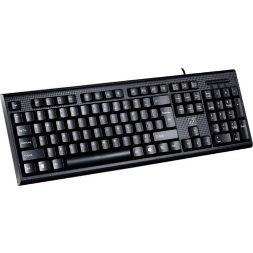 Wired Keyboard Q9 Wired USB Connected Keyboard 104 Keys Full Size Keyboard for Laptop PC for Desktop Home Office School Use