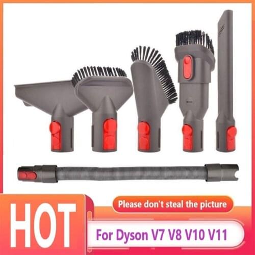 For Dyson V8 V7 V10 V11 Dust Brush Suction Head Parts Robot Vacuum Cleaner Accessories Replacement Connector Hose Kit