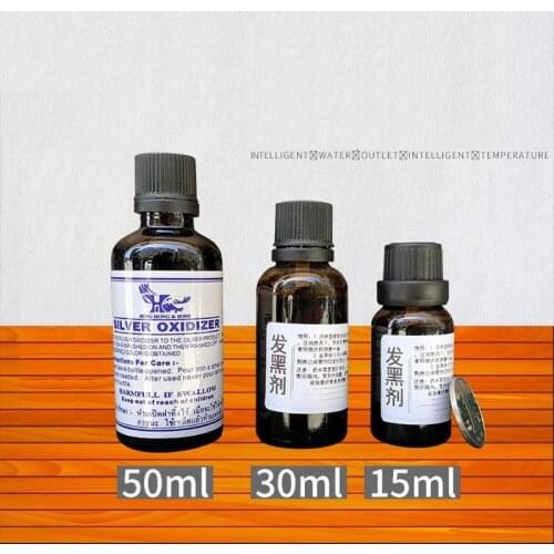 Silver Oxidizer SolutionSterling Blacken Gel Vintage Black Oxidized Jewelry Making Antique Liquid Extended Life Patina