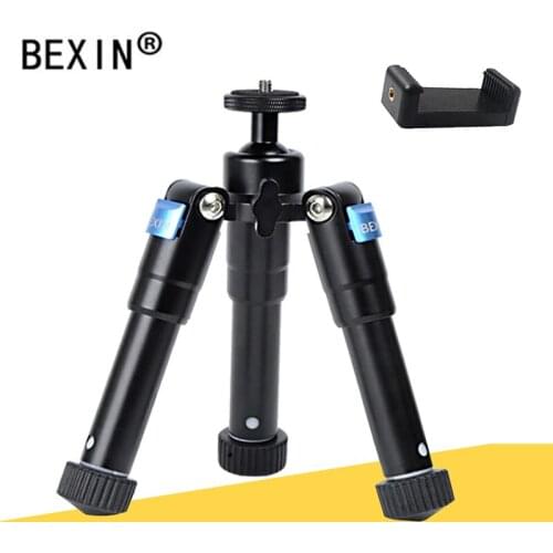 BEXIN Tripod camera tripod phone stand aluminum lightweight portable desktop travel mini tripod for DSLR camera