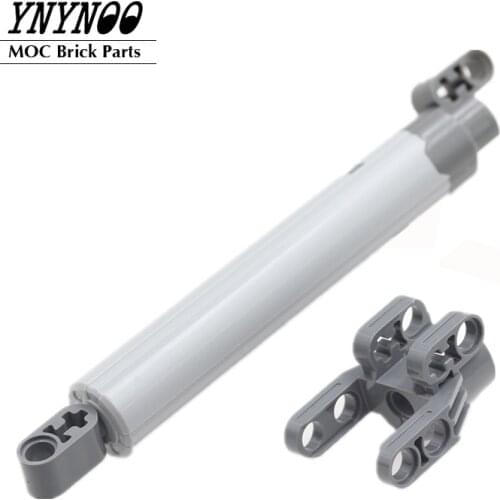 2Pcs/lot High-Tech Linear Actuator with Dark Bluish Gray Ends Long 61927 61904 61905 MOC Building Blocks Bricks DIY Toys Gifts