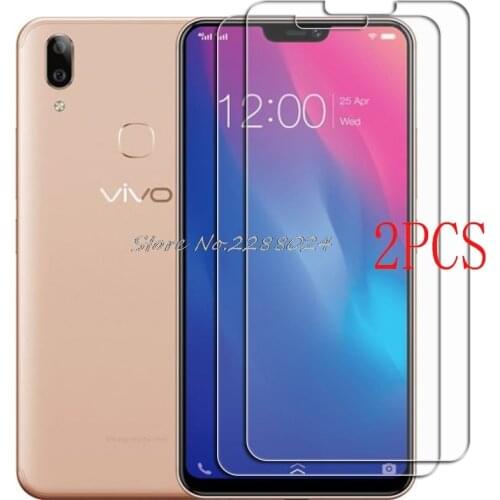 2PCS for Vivo Y85 Tempered Glass Protective FOR Vivo V9 Youth V9 PRO 1723 1727, 1726 6.3" Screen Protector Film phone Cover