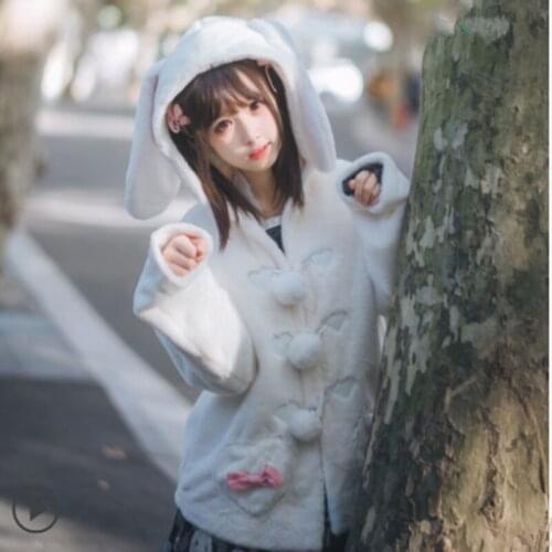 Japanese sweet lolita winter coat vintage kawaii girl gothic lolita top loli preppy style Kawaii Girl Tea Party Soft Girl