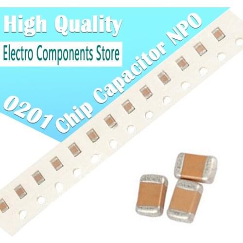 10PCS/Lot 0201 SMD High Q Value Ceramic Capacitor COG 1.5pF 1.8pF 10pF 1pF 12pF 50V 1% 2% NPO 15pF 18pF 2.2pF 2.4pF 2.7pF