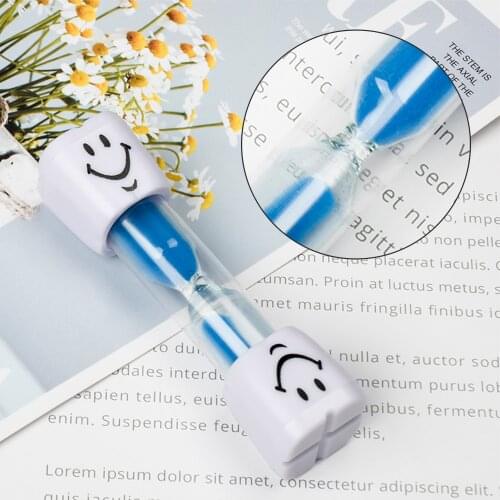 2 Minutes Clocks Hourglasses Toothbrush Timer Kids Brushing Smiley Sand Timer Children Toy Desktop Clock Timer Home Decor AX-20