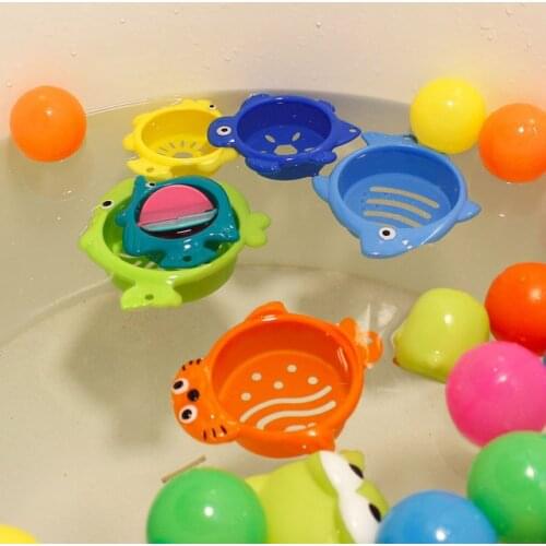 6Pcs/set Baby Float Water Classic Bathing Swimming Educational Toys Kids Children Plastic Fish Animal Funny Game Bathroom Gifts