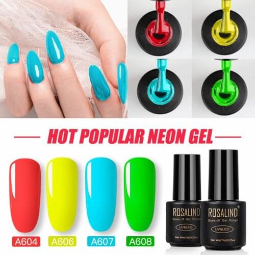 7ml Gel Nail Neon & Glazed Glass Jelly Gel for Nail Art Design LED / UV Lamp