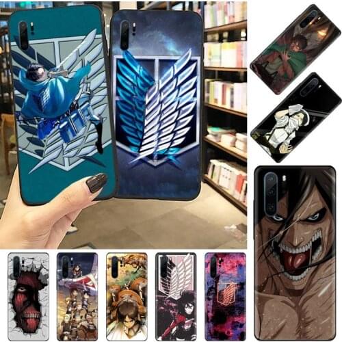 Attack on titan Phone Case Funda For Huawei P9 P10 P20 P30 Lite 2016 2017 2019 plus pro P smart