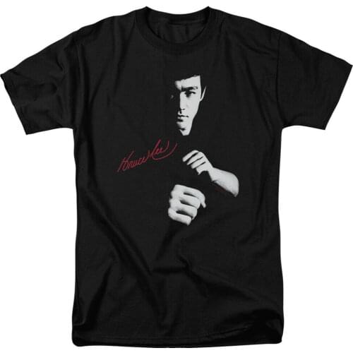 Bruce Lee The Dragon Awaits T Shirt Licensed Martial Arts Movie Tee Black