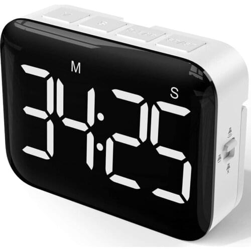 Digital Kitchen Timer - Magnetic Countdown Count Up Timer with Large LED Display Loud Volume for Cooking and for Kids