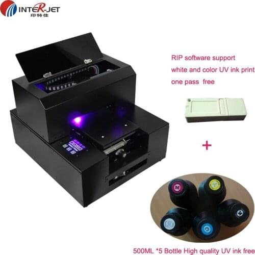 Hot sale factory direct price phone case flatbed ce approved ceramic tile uv printer with 500ml*5/set UV ink included