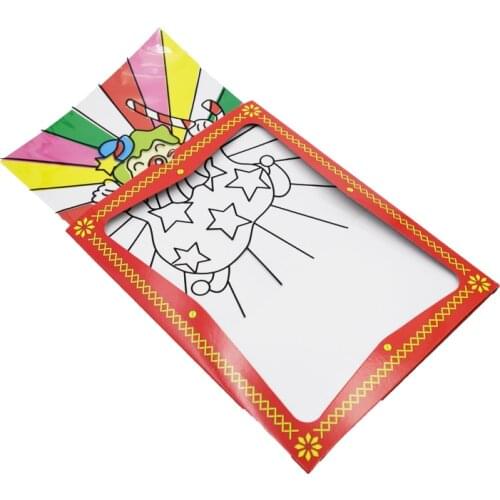 "Large Size Clown Color Changing Card Magic Tricks ( 26.5*20.5cm ) Illusions Street Mentalism Stage Magic Props Kid Children Toy